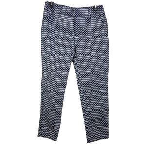 Merona Strtech Black and White Geometric Pants Size 6